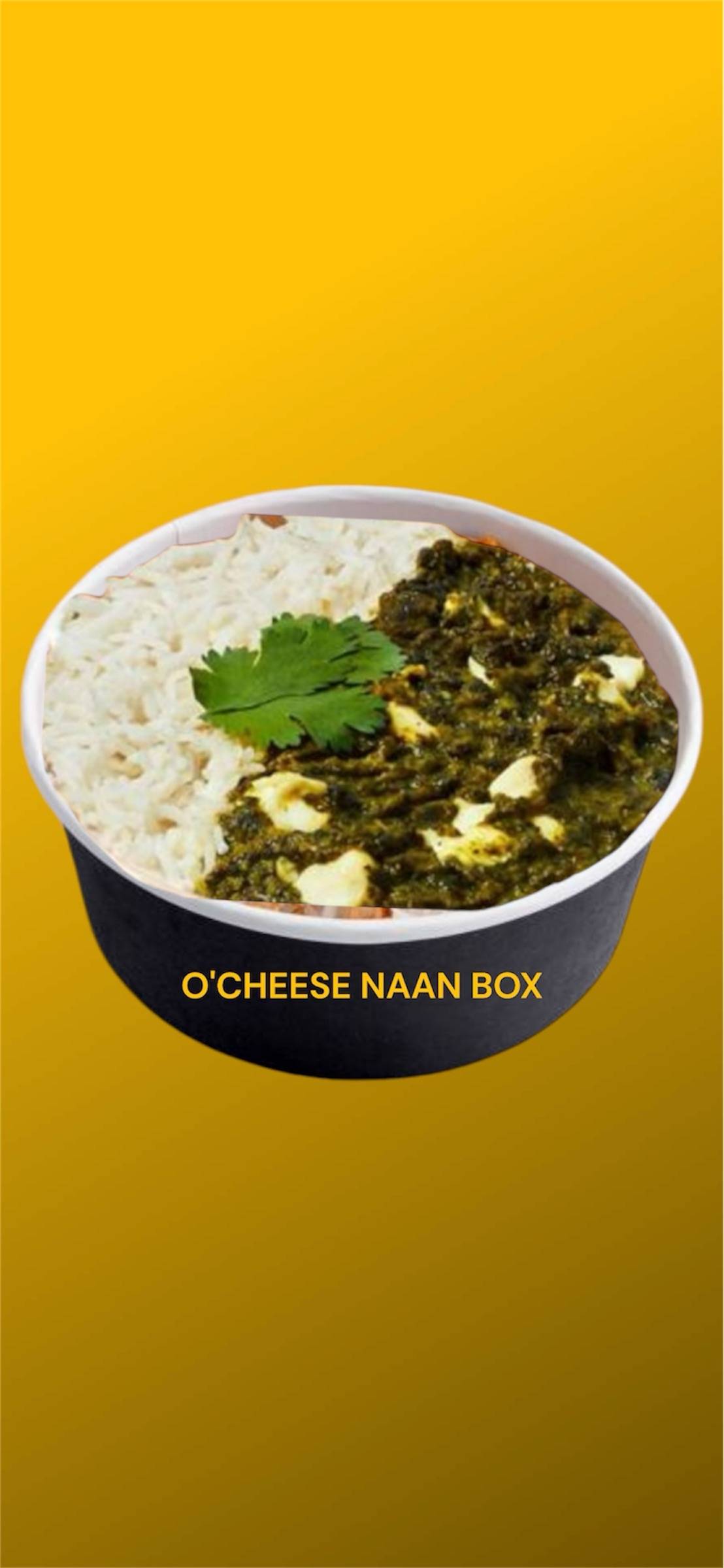 Menu BOX palak paneer