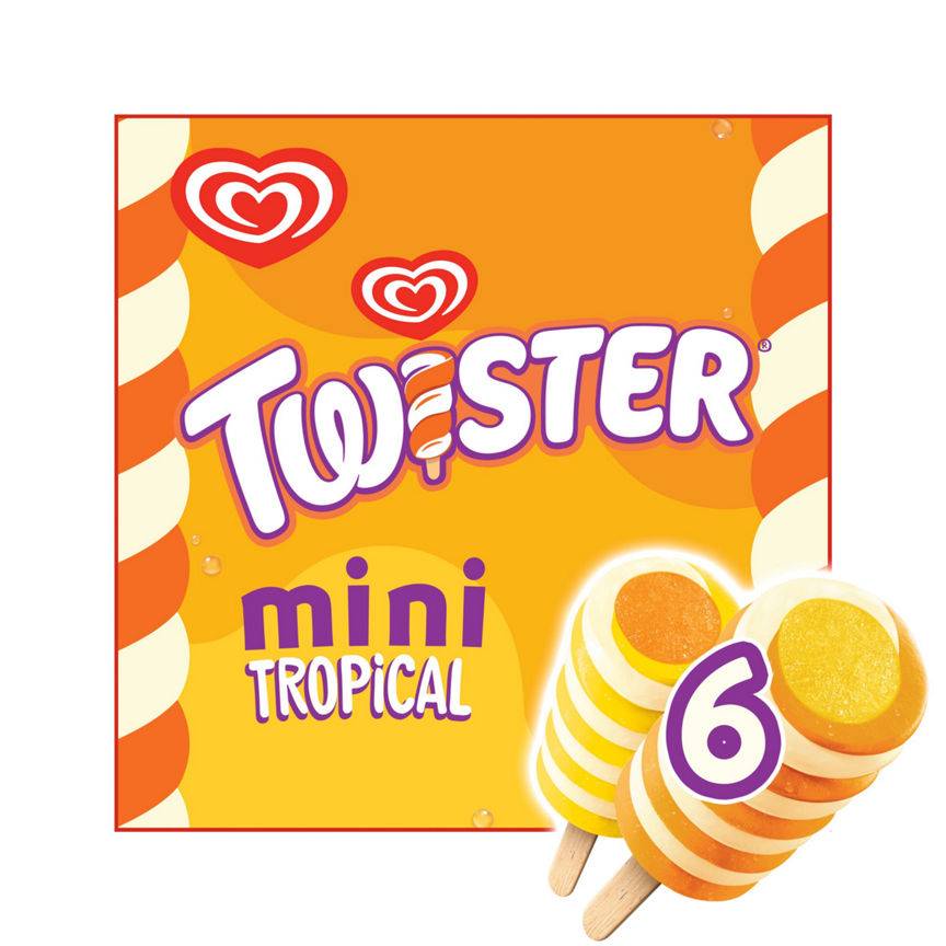 Heartbrand Twister Ice Lolly Mini Tropical 6x 50 ml