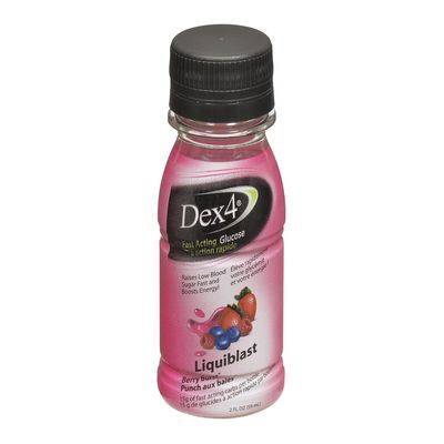 Dex 4 Berry Burst Flavoured Fast-Acting Glucose (59 ml)