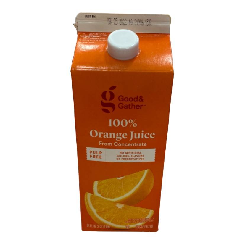 Good & Gather Pulp Free 100% Orange Juice From Concentrate (64 fl oz) (orange)