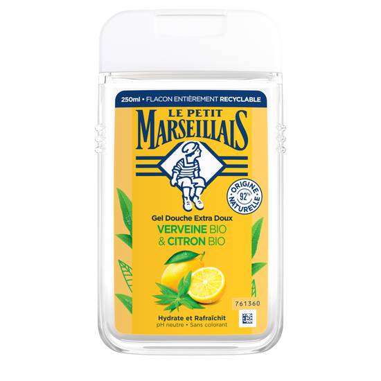 Le Petit Marseillais - Gel douche extra doux verveine bio & citron bio (250 ml)
