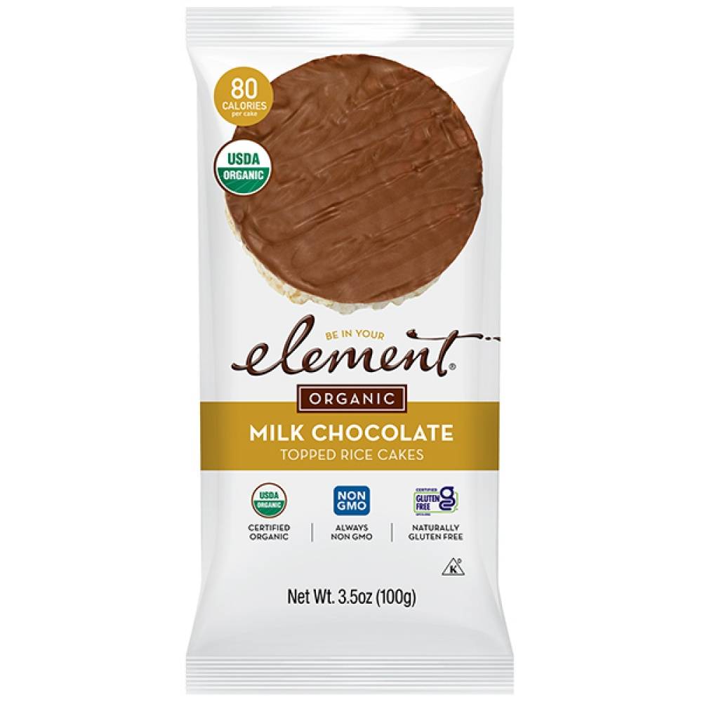 Element Organic Milk Chocolate Rice Cakes