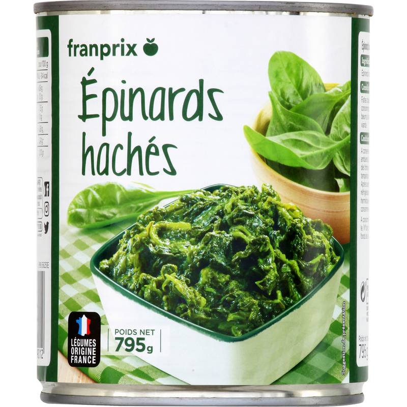 Franprix - Épinards hachés