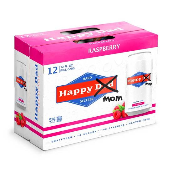 Happy Dad Hard Seltzer Happy Mom Raspberry
