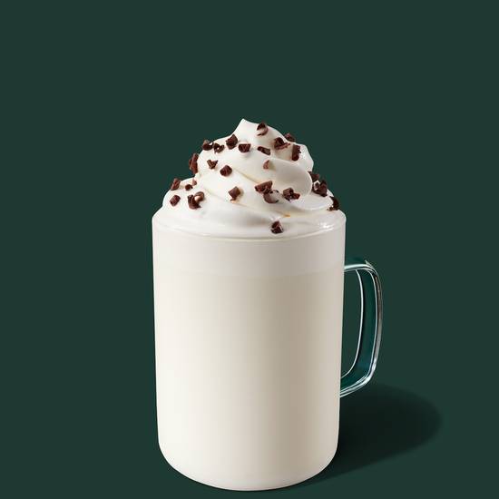 Order Peppermint White Hot Chocolate food online from Starbucks store, Palmetto Bay on bringmethat.com