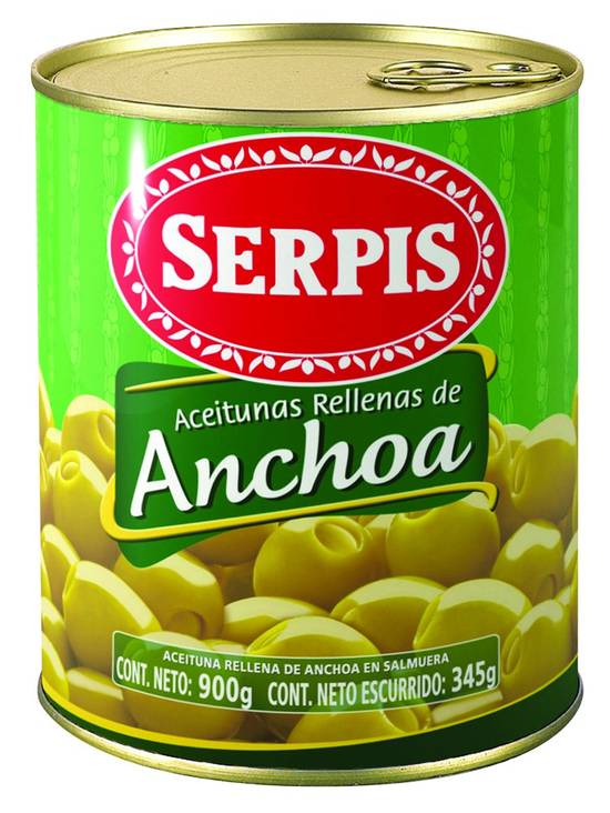 Serpis aceitunas rellenas de anchoa (900 g)