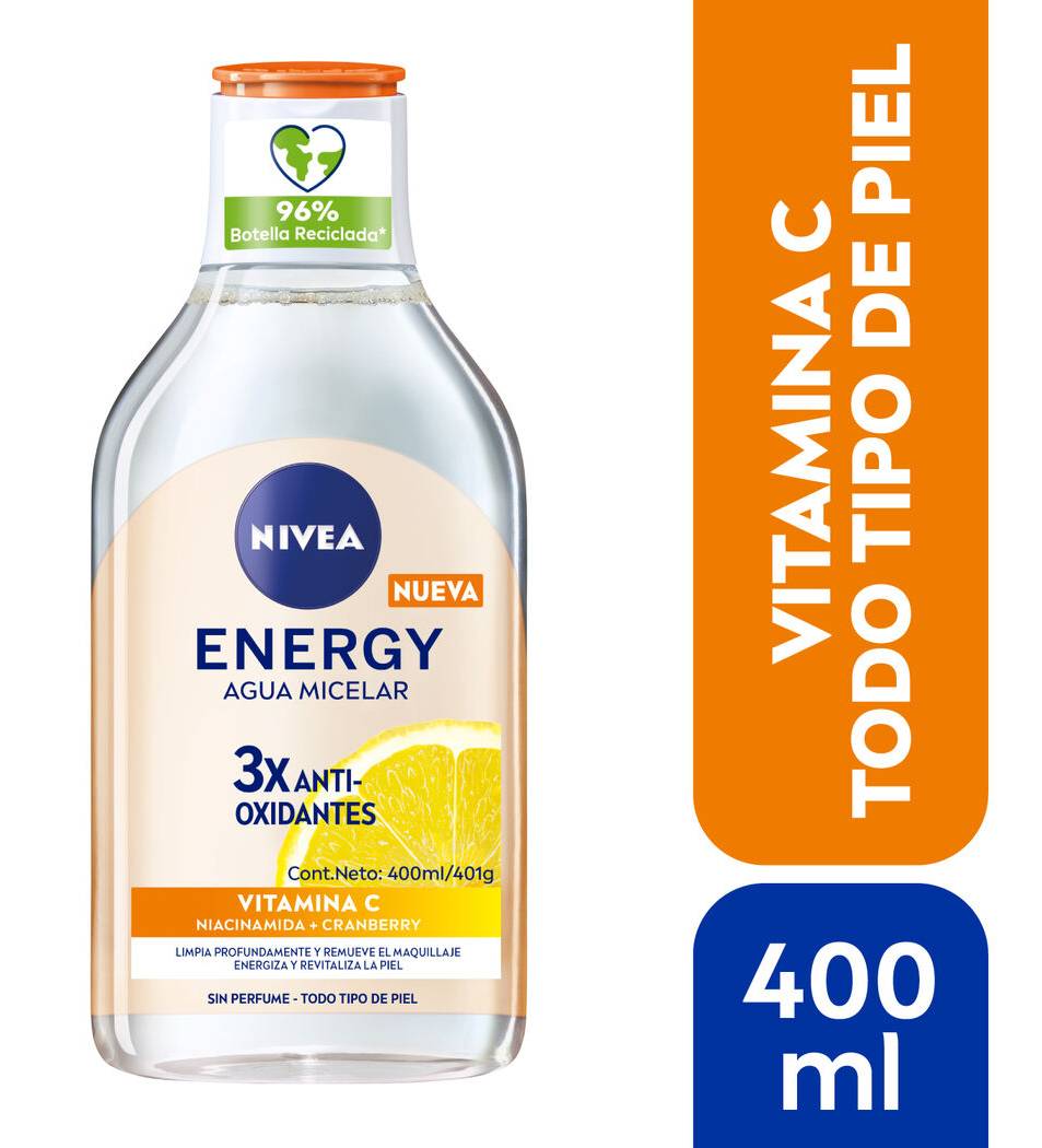 Agua Micelar NIVEA Energy Vitamina C 400ml