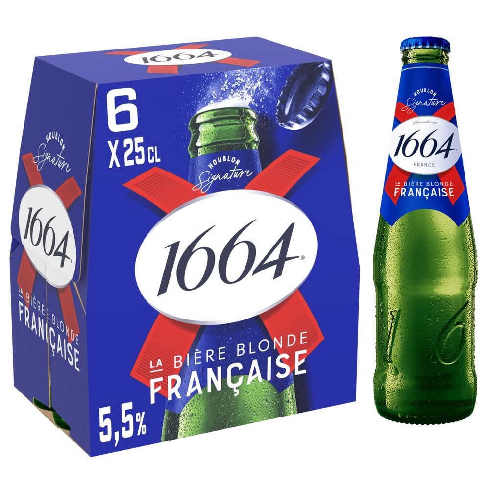 1664 - Bière blonde premium (6 x 250ml)