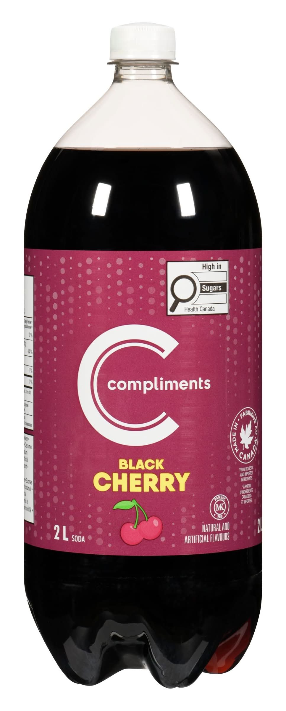 Compliments Black Cherry Soft Drink (2 L)