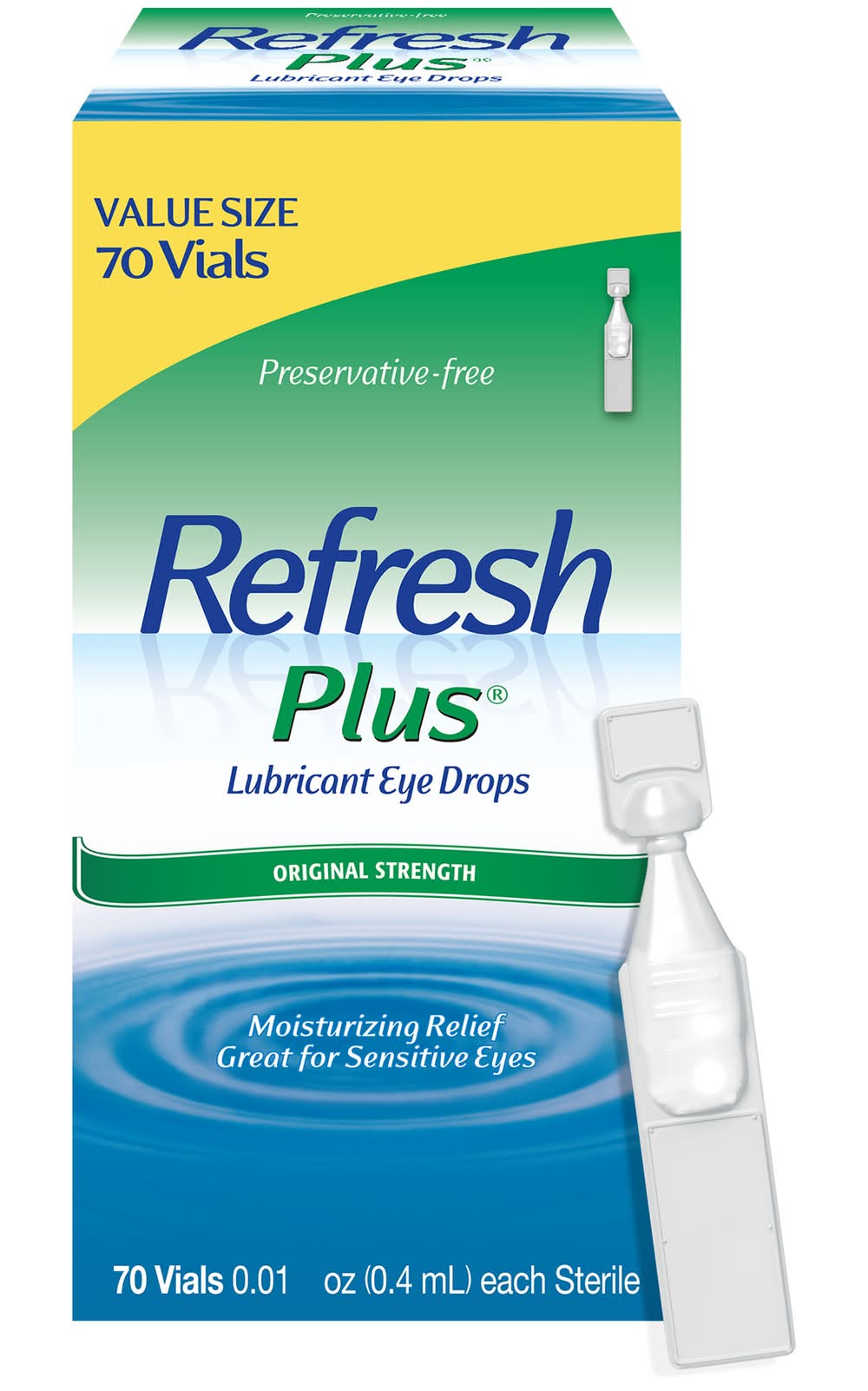 Refresh Plus Eye Drops Lubricant Single-Use (70 x 0.01 fl oz)