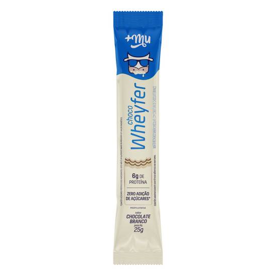 +Mu wafer chocowheyfer sabor chocolate branco (25g)
