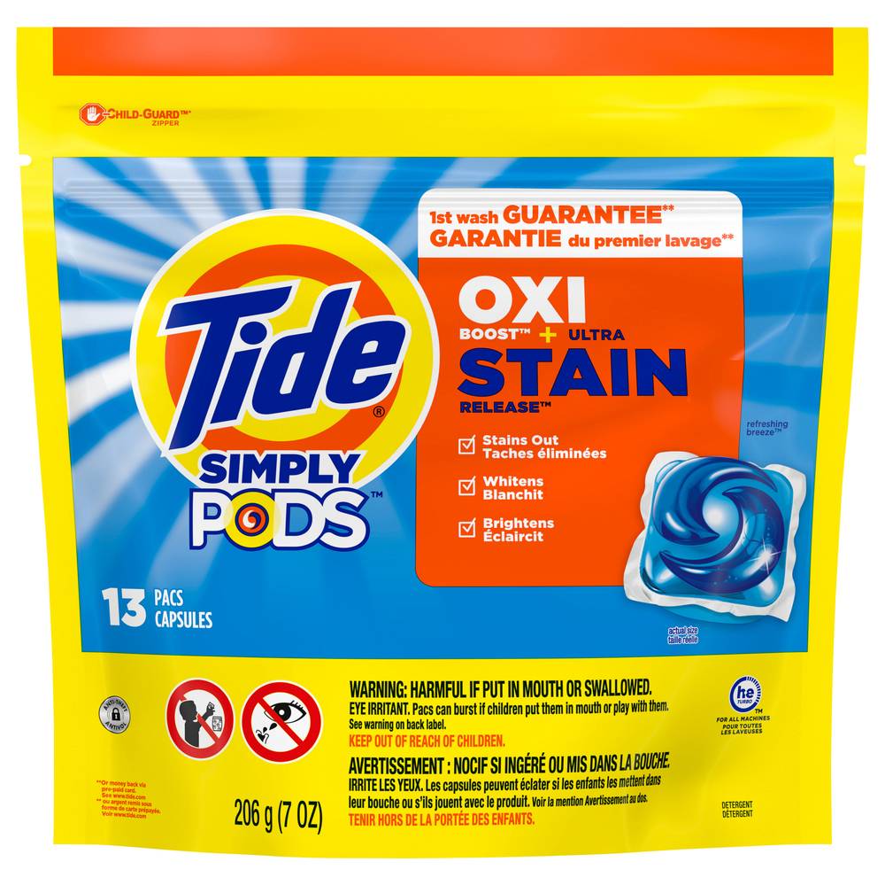 Tide Ultra Strain Release Oxi Boost Detergent (13 ct)