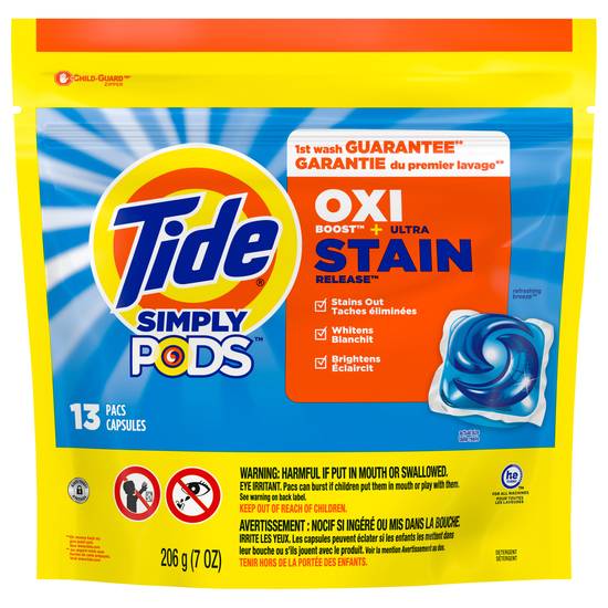 Tide Ultra Strain Release Oxi Boost Detergent (13 ct)