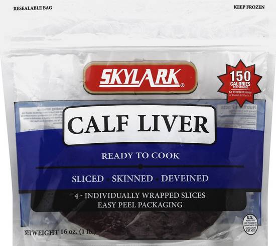 Skylark Calf Liver Slices