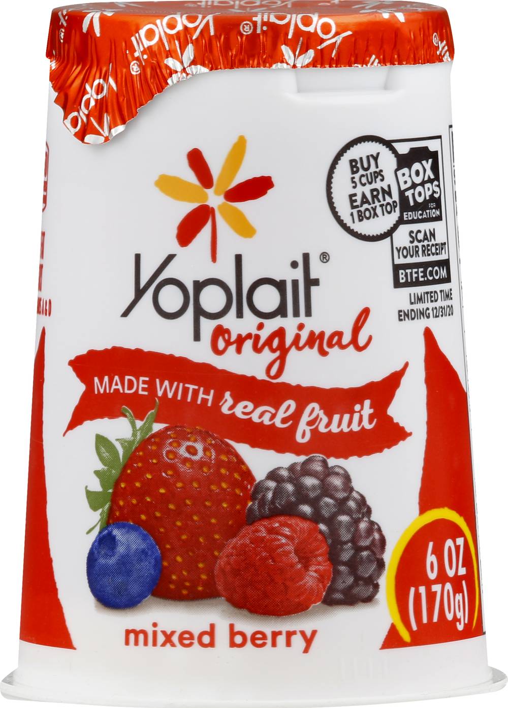 Yoplait Original Low Fat Mixed Yogurt, Berry (6 oz)