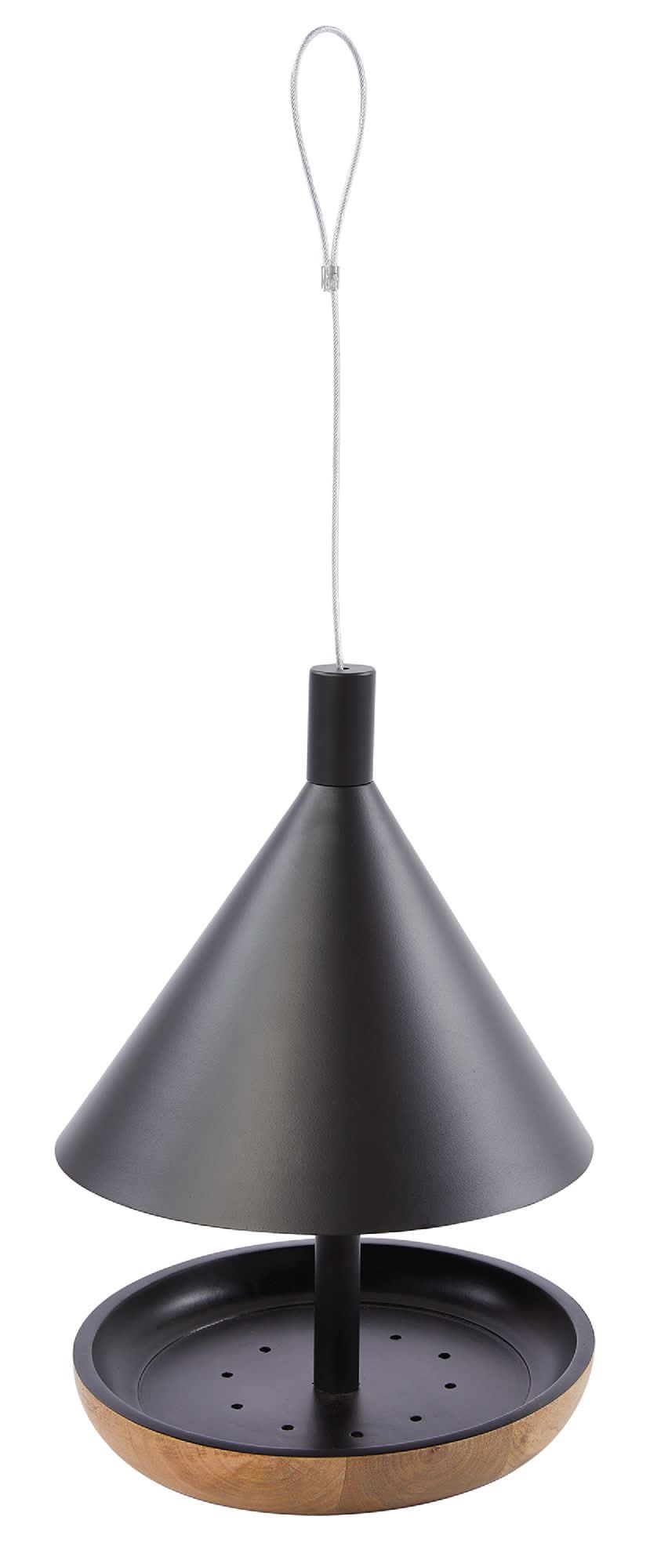 All Living Things® Wild Bird Black & Wood Feeder