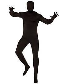 Adult Super Skins Black Zentai Skin Suit Costume (Adult Medium)