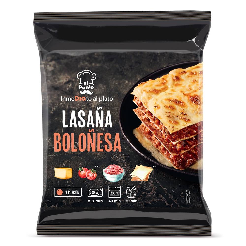 Lasaña Boloñesa Al Punto Dia Caja 300 G