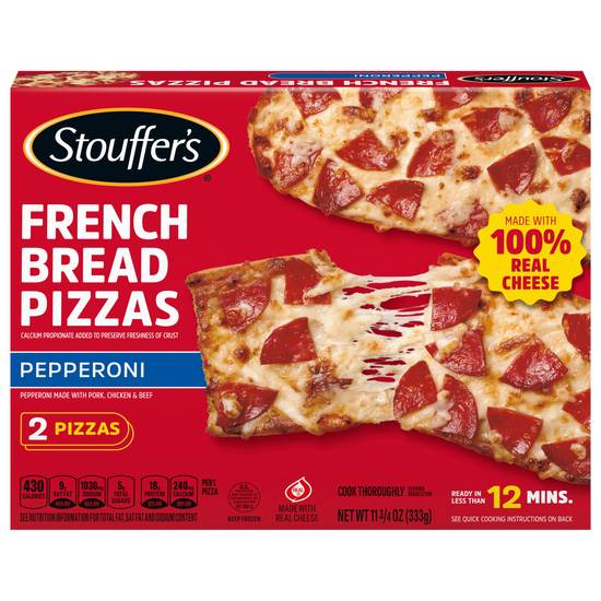 Stouffer's French Bread Frozen Pizzas (pepperoni)