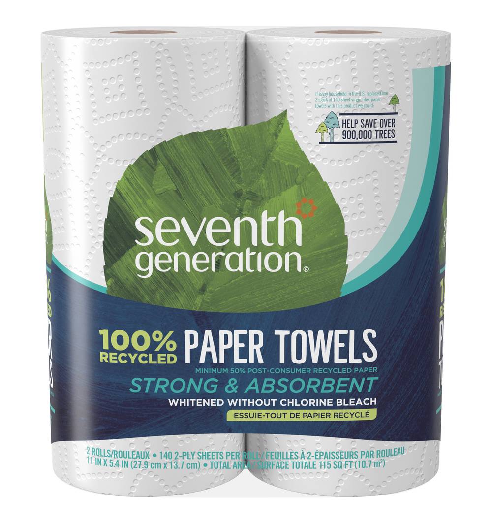 Seventh Generation 100% Recycled Paper Towels (2 ct)