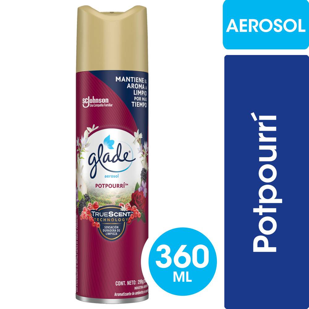 Glade desodorante ambiental aerosol potpurri (360 ml)