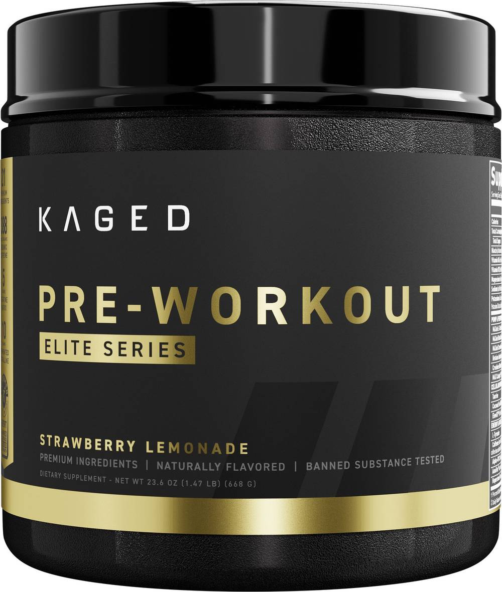 Kaged Elite Series Pre Workout Powder (1.47 lb) (strawberry - lemonade)