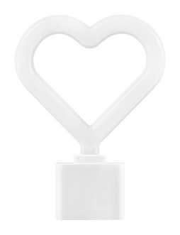 Globe Electric Heart Shaped Led Night Light, 2.72x3.74 in, Neon Pink
