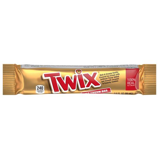 Twix Ice Cream Bar With Vanilla Ice Cream