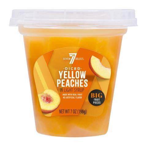 7-Select Diced Yellow Peaches 7oz