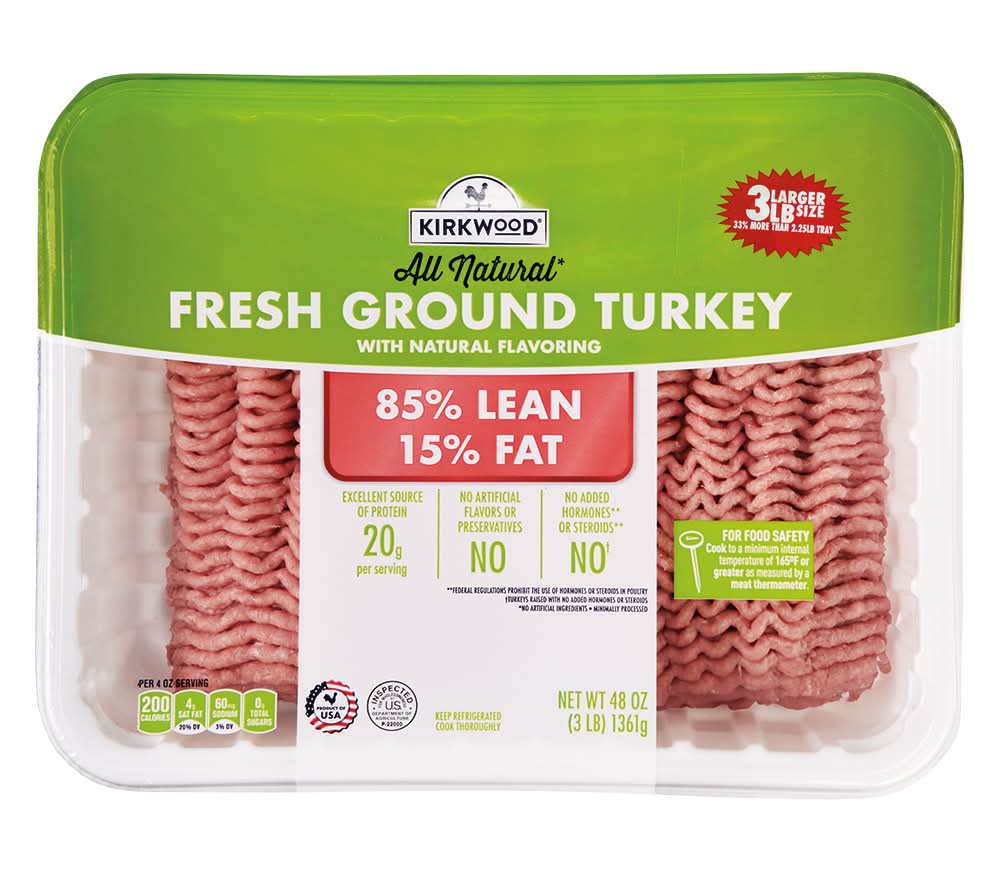 Kirkwood All Natural Fresh Ground Turkey (3 lbs)