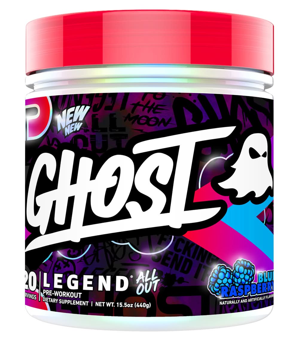 Ghost Legend Pre-Workout, Blue Raspberry (15.5 oz)