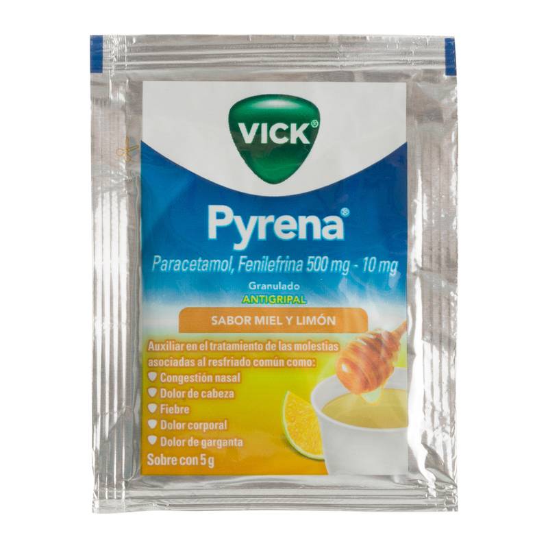 Vick pyrena granulado sabor miel y limón (5 g)