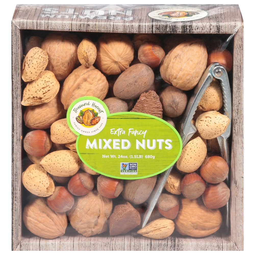 Treasured Harvest Treas Hrv Mix Nut in Shell Gift Bskt (2.18 lbs)