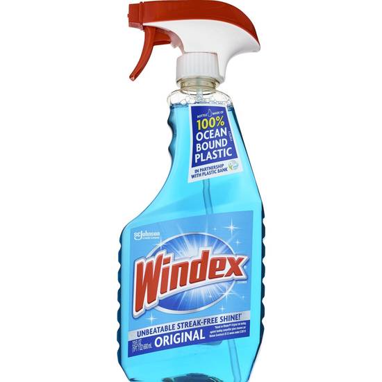 Windex� Glass Cleaner, Original Blue, Spray Bottle, 23 fl oz