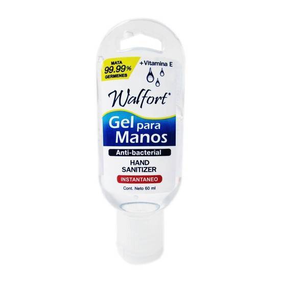 Walfort gel antibacterial para manos (botella 60 ml)