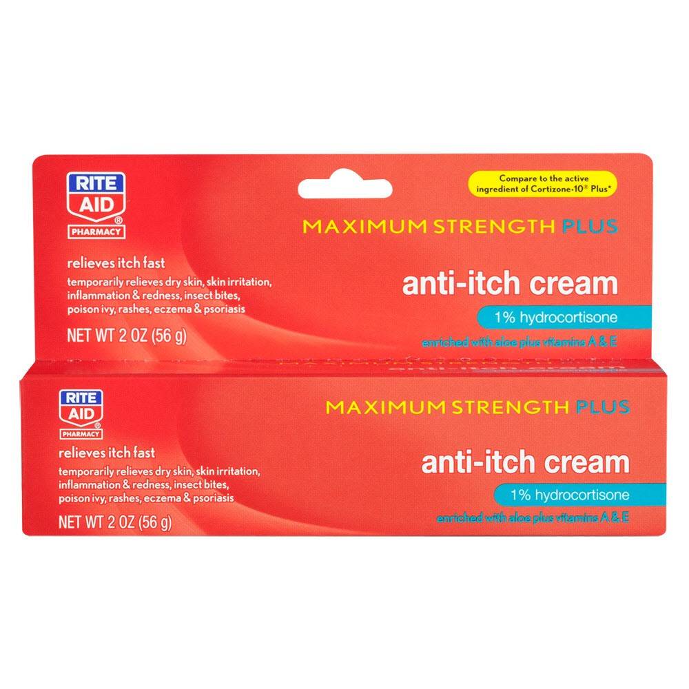Rite Aid Hydrocortisone Cream 1% Maximum Strength Plus (2 oz)