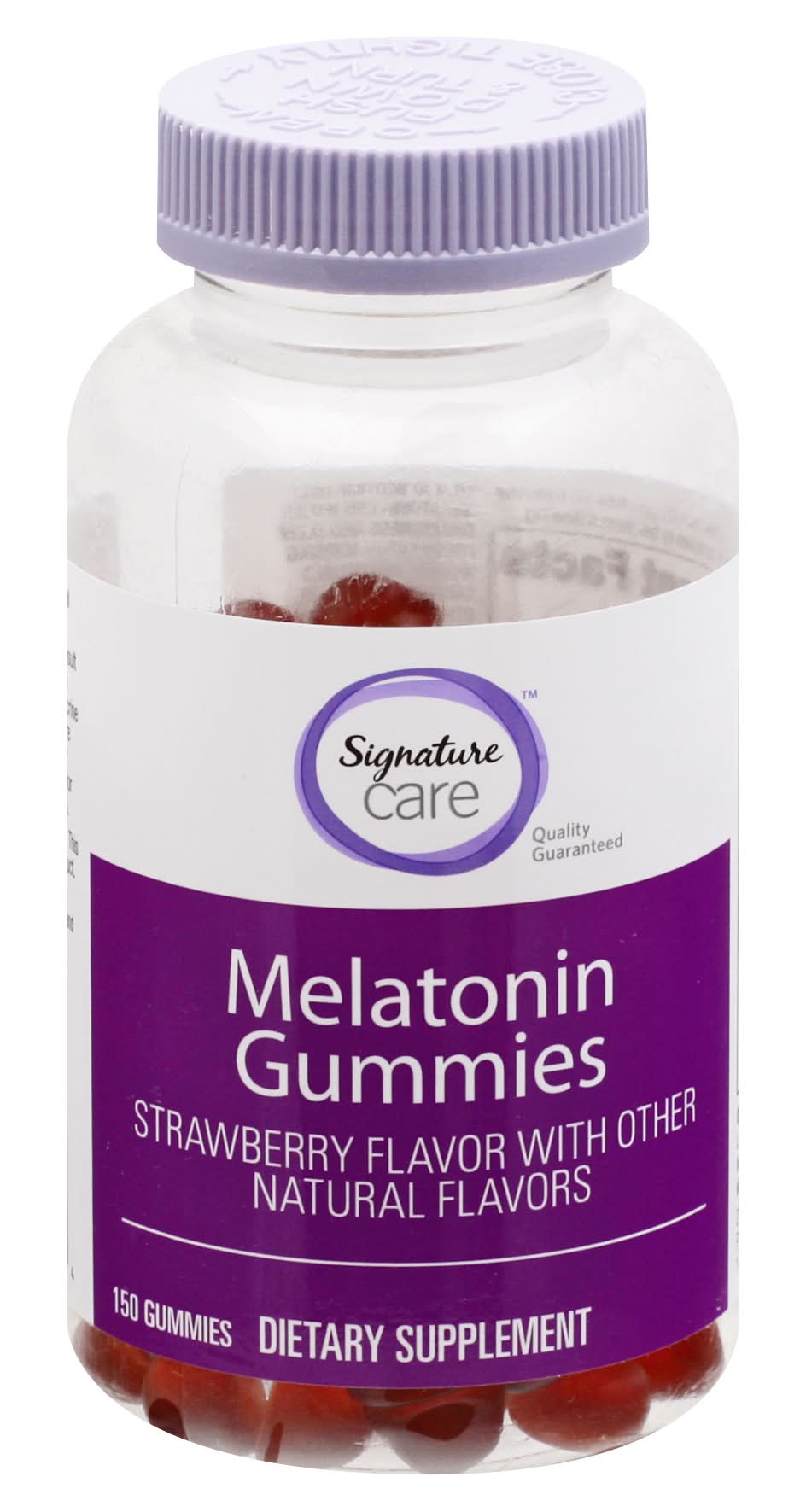 Signature Care Melatonin Strawberry Flavor Supplement Gummies (1.5 oz)