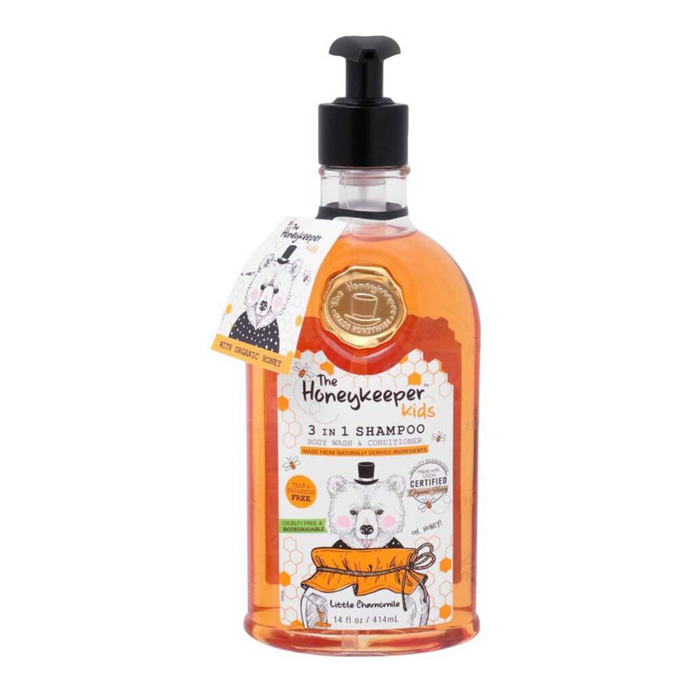 The honeykeeper shampoo kids 3 en 1 manzanilla (botella 414 ml)