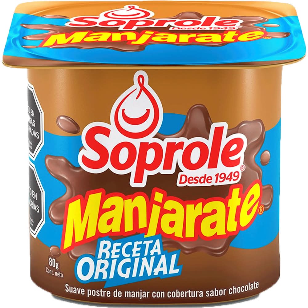 Manjarate · Postre manjar de chocolate - Chocolate (4 x 80 g)