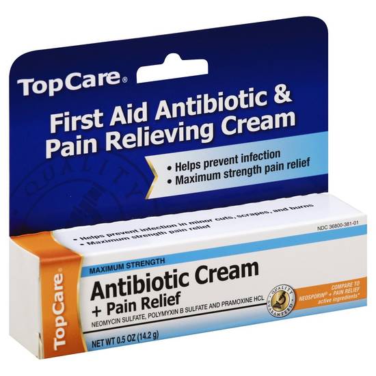 Top Care Antibiotic Cream + Pain Relief