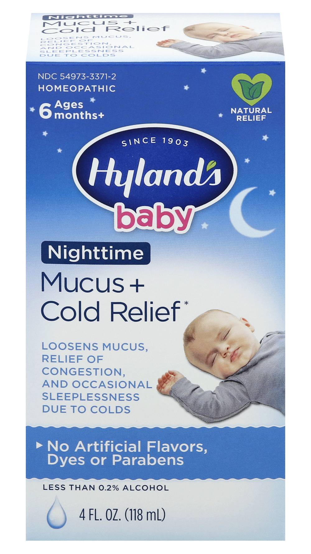 Hyland's Nighttime Mucus + Cold Relief (4 fl oz)