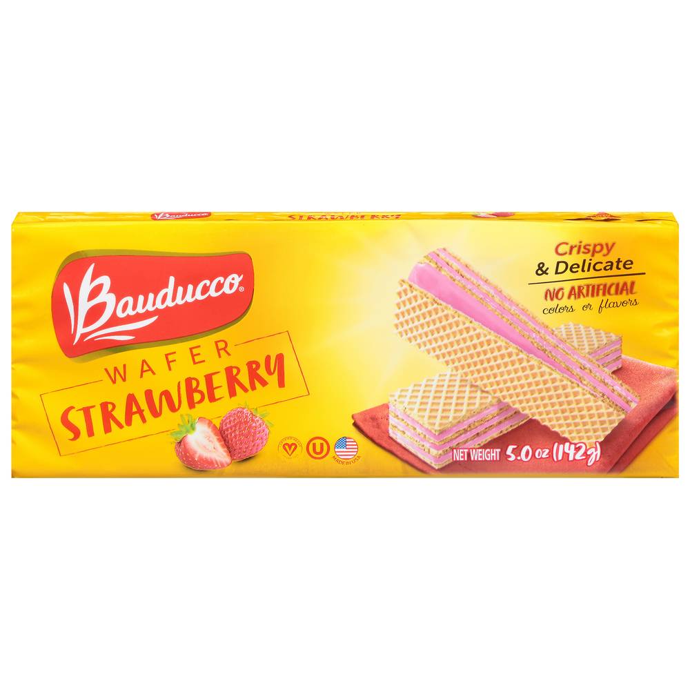 Bauducco Crispy and Delicate Wafer, Strawberry (5 oz)