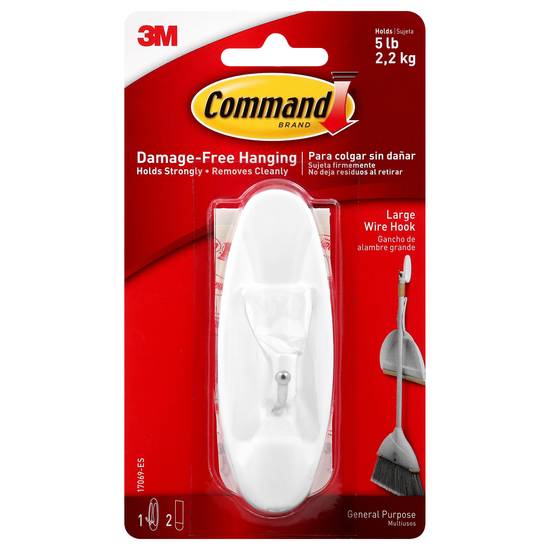Command Damage-Free Hanging Large Wire Hook