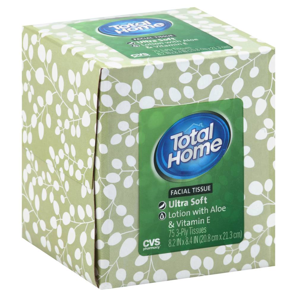 Cvs Pharmacy Total Home Ultra Soft Facial Tissue (aloe)