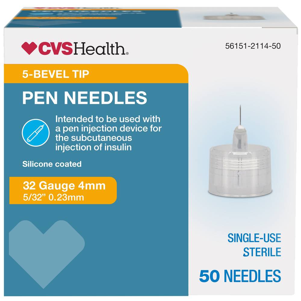 CVS Health Pen Needle, 50 CT, 32G 4mm