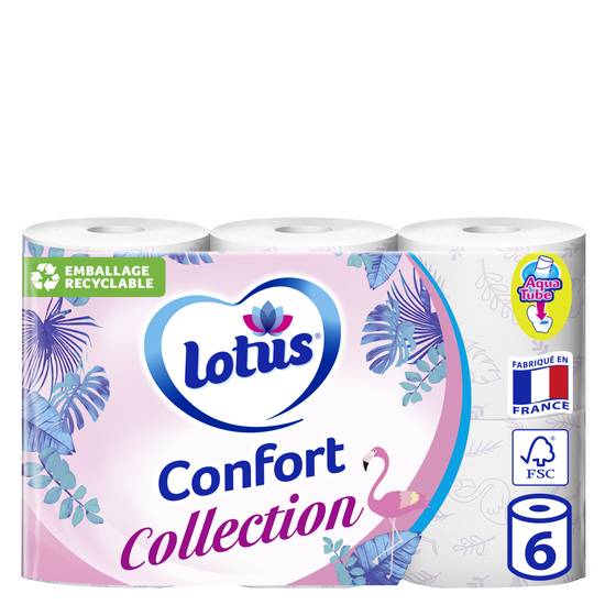 Lotus - Papier toilette collection lilas ou blanc ( 6 pièces)