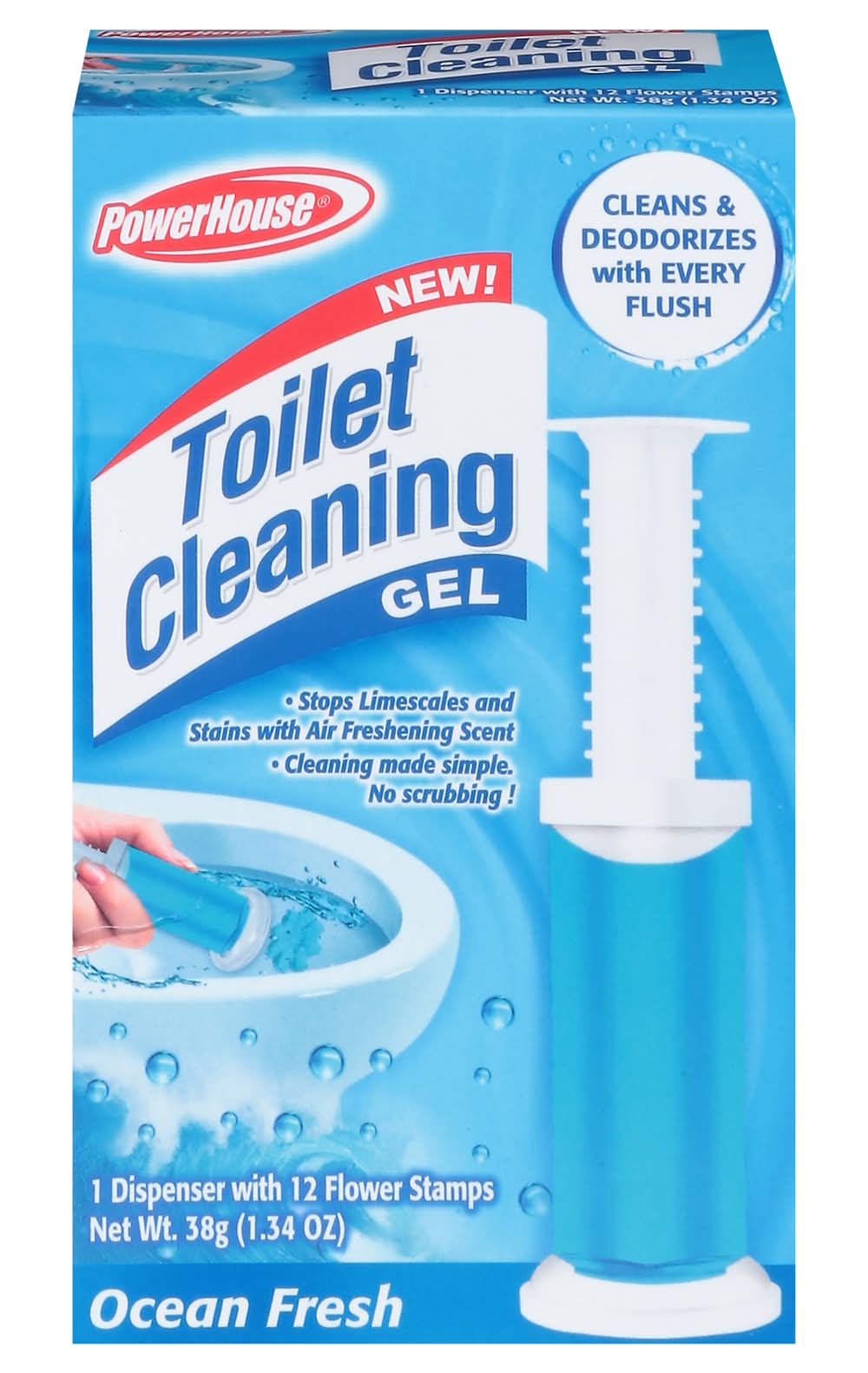 PowerHouse Ocean Fresh Toilet Cleaning Gel (1.34 oz)
