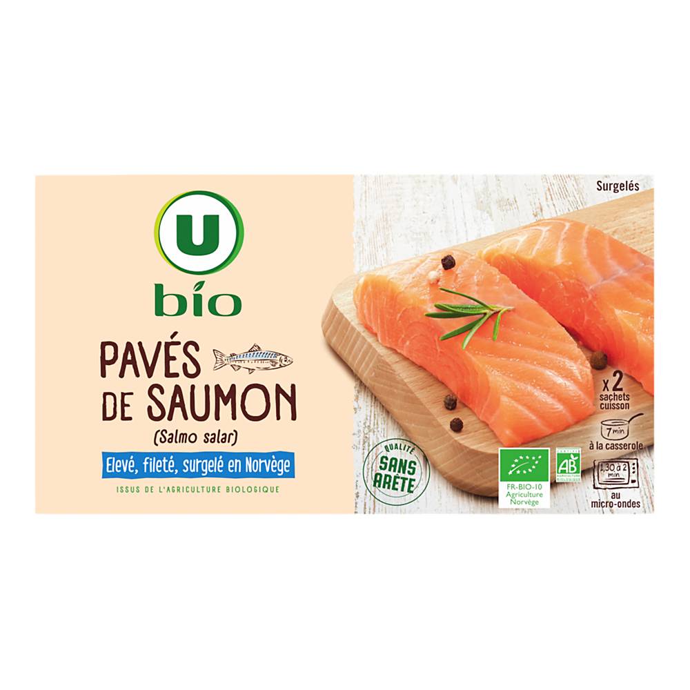 Les Produits U - Pavé de samon norvège (200g)