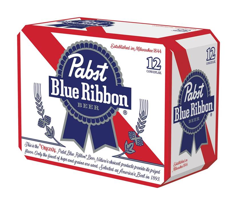 Pabst Blue Ribbon 12 Pack Cans