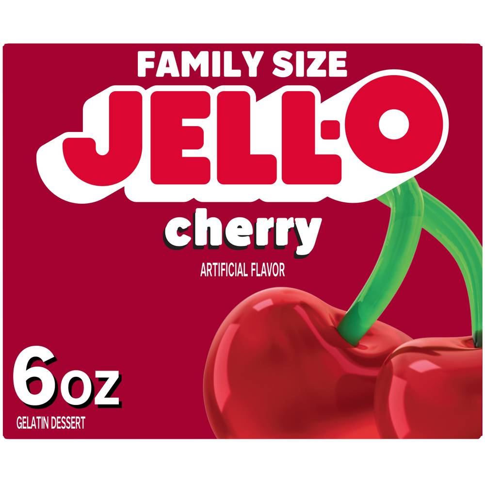 Jell-O Instant Powdered Cherry Flavor Gelatin Dessert (6 oz)